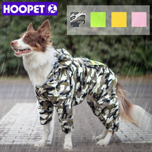 Load image into Gallery viewer, HOOPET Dog Raincoat Jumpsuit Rain Coat for Dogs Pet Cloak Labrador Waterproof Golden Retriever Jacket
