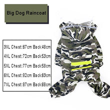 Load image into Gallery viewer, HOOPET Dog Raincoat Jumpsuit Rain Coat for Dogs Pet Cloak Labrador Waterproof Golden Retriever Jacket
