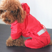 Load image into Gallery viewer, Pet Cat Dog Raincoat Hooded Reflective Puppy Small Dog Rain Coat Waterproof Jacket for Dogs Soft Breathable Mesh Dog Clothes
